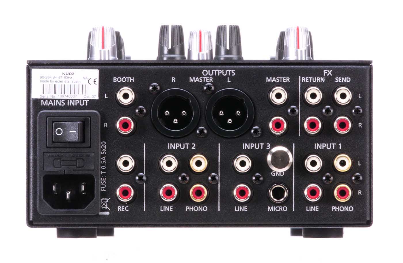 Ecler NUO 2.0 Mixer (Back)